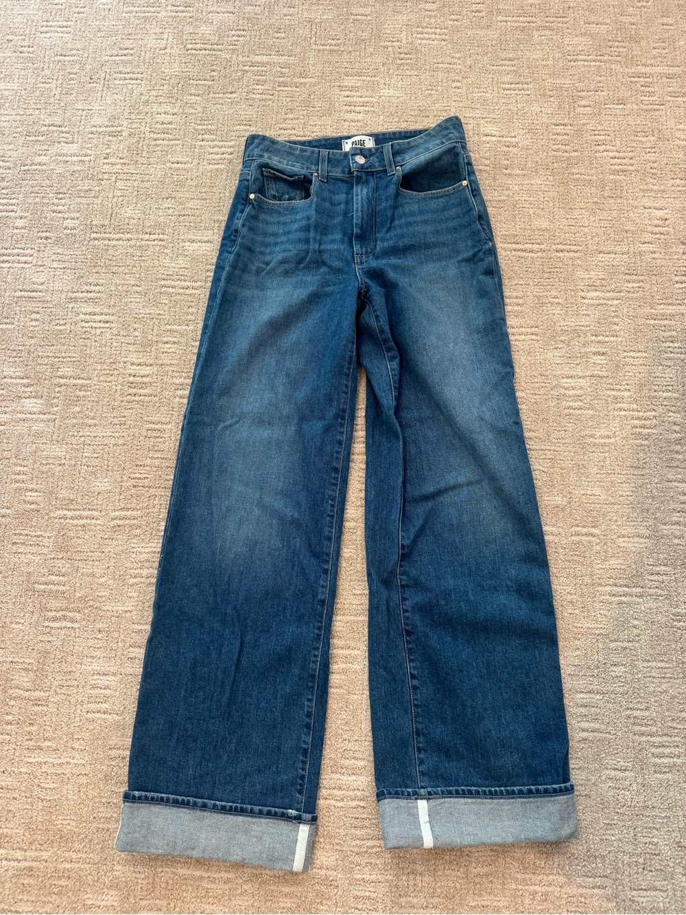 PAIGE Midnight Blue Straight Jeans